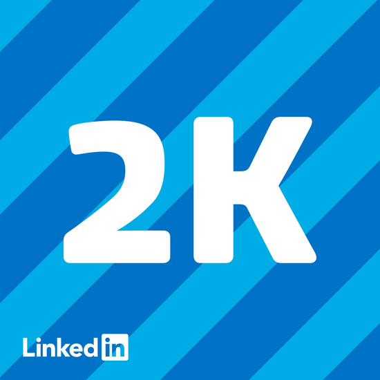 HOCHZWEI knackt 2000er-Marke bei LinkedIn 2000 Follower auf Linkedin