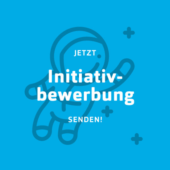 Initiativbewerbung Hochzwei Stellenanzeige Initiativbewerbung in blau