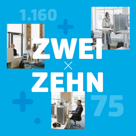 20 Jahre HOCHZWEI Zwei x zehn: 4 Bilder aus dem HOCHZWEI-Alltag und relevante Zahlen