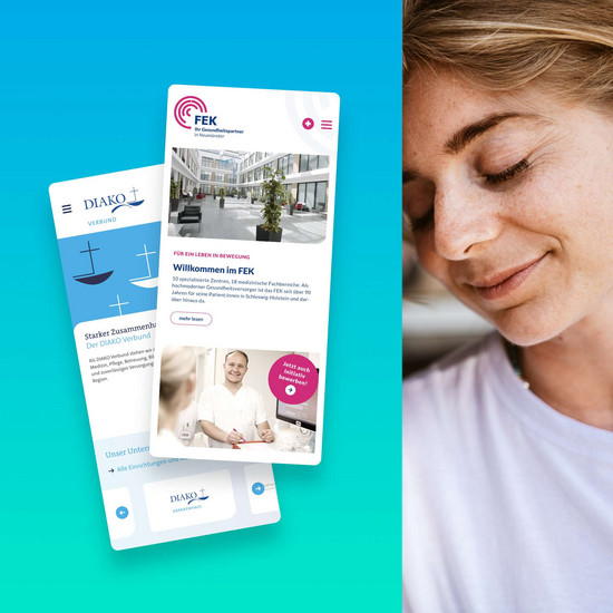 Healthcare Marketing für den Gesundheitsmarkt Die neuen Webseiten des FEK Neumünster und dem DIAKO Verbund