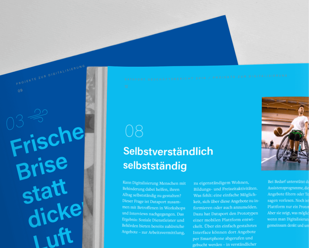 dataport-05.png Zwei Blaue Hefte von Dataport