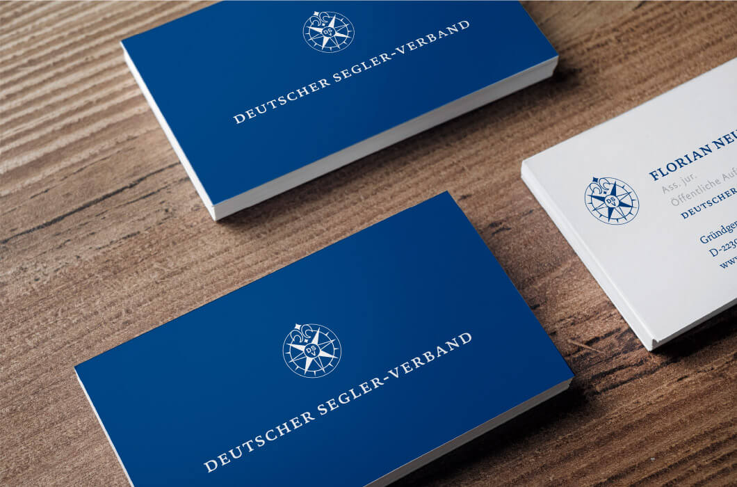 Zwei Visitenkarten vom Deutschen Segelverband