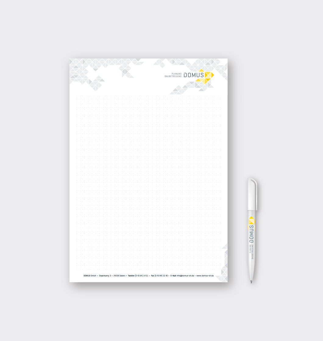 domus-07.png Weißes Papier mit Domus Logo
