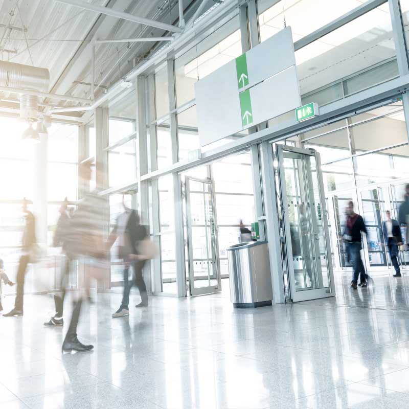 Eingansbereich einer Messe