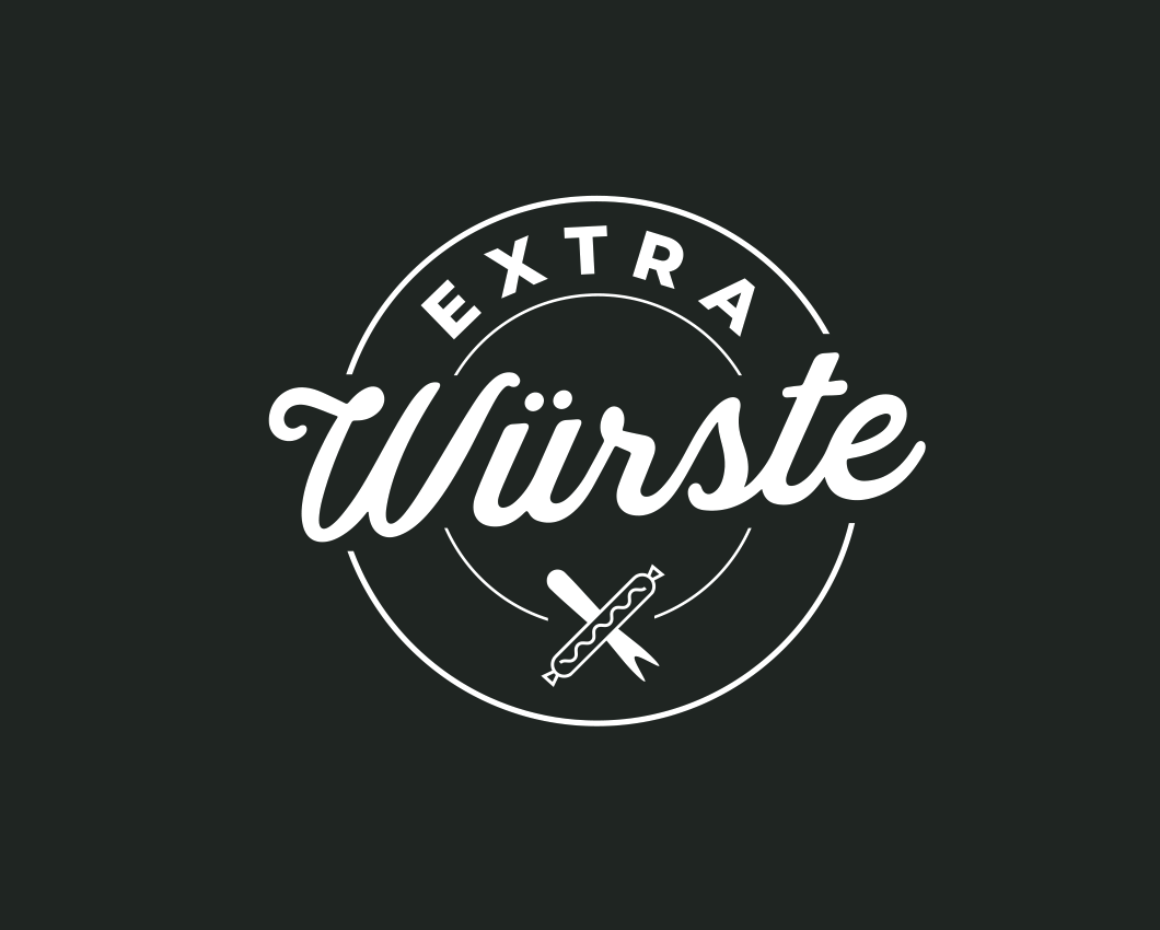 Dunkles Logo von Extrawürste