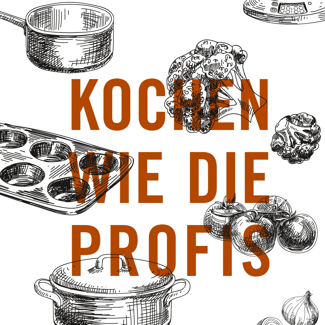 Gezeichnete Küchenutensilien