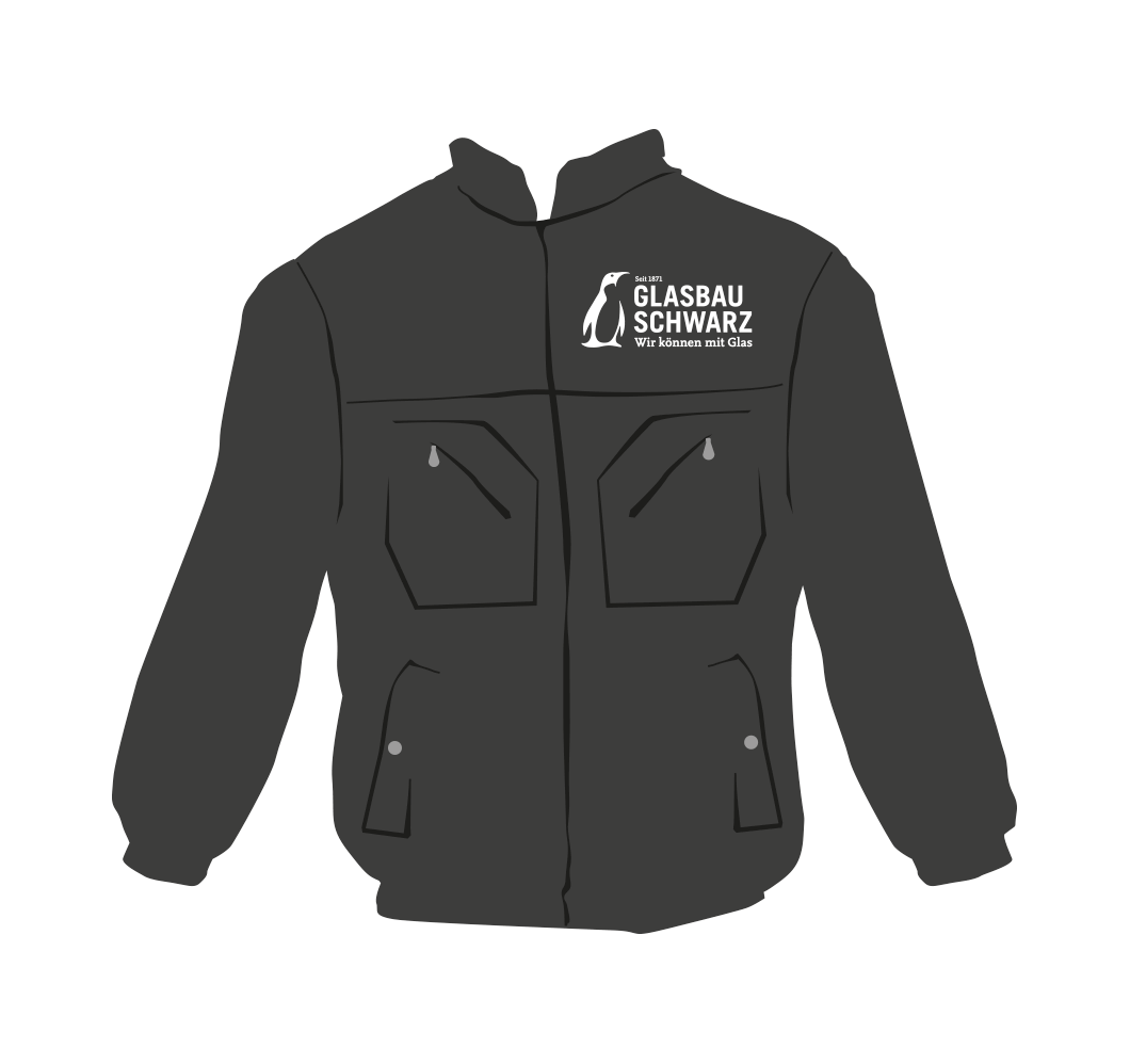 Schwarze Jacke von Glasbau Schwarz