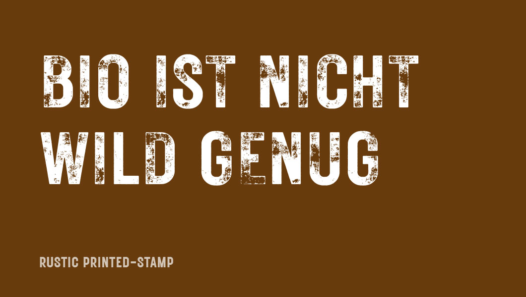 Brauner Hintergrund mit weißem Schriftzug Hunters Jerky