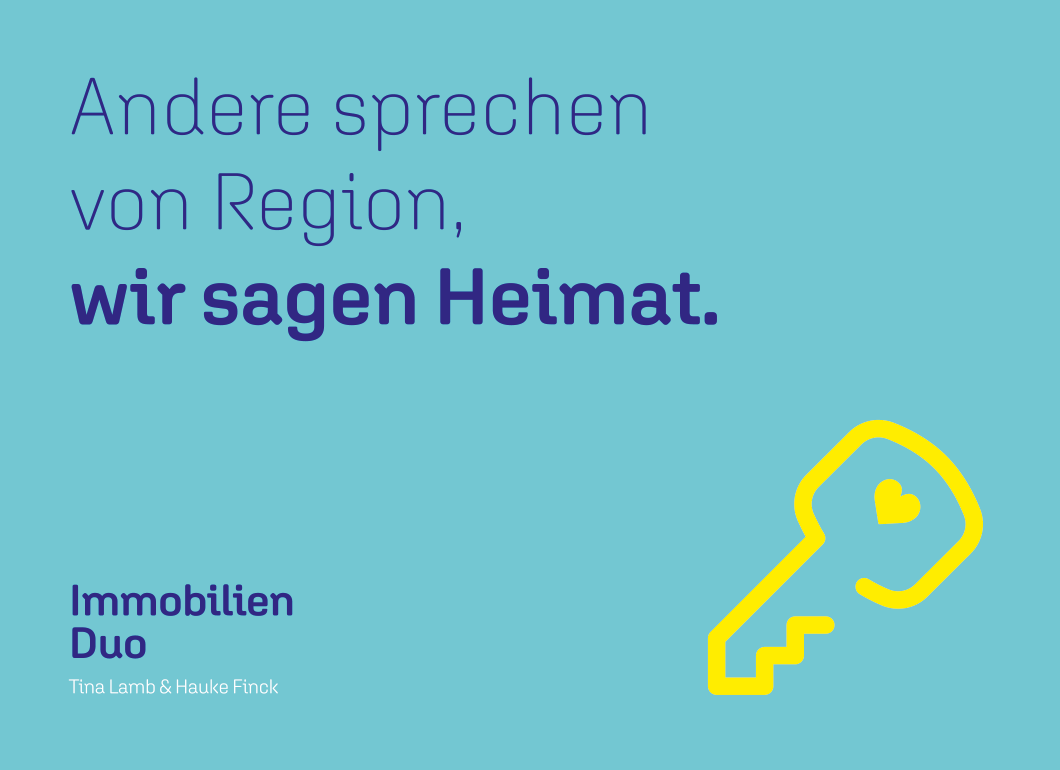 immobilien-duo-03.png Gelber haustürschlüssel mit Herz