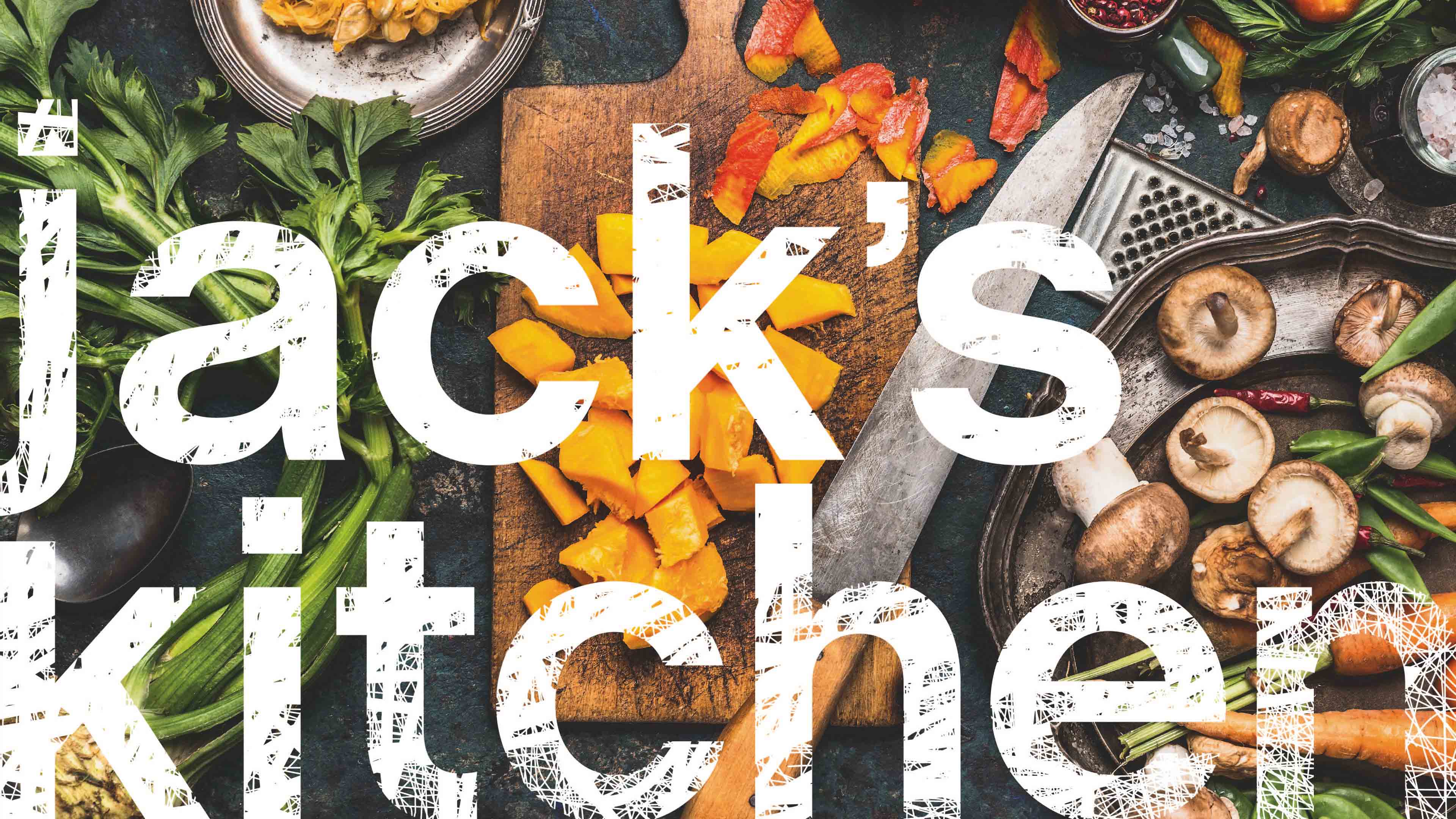 Buntes Gemüse auf Küchenzeile