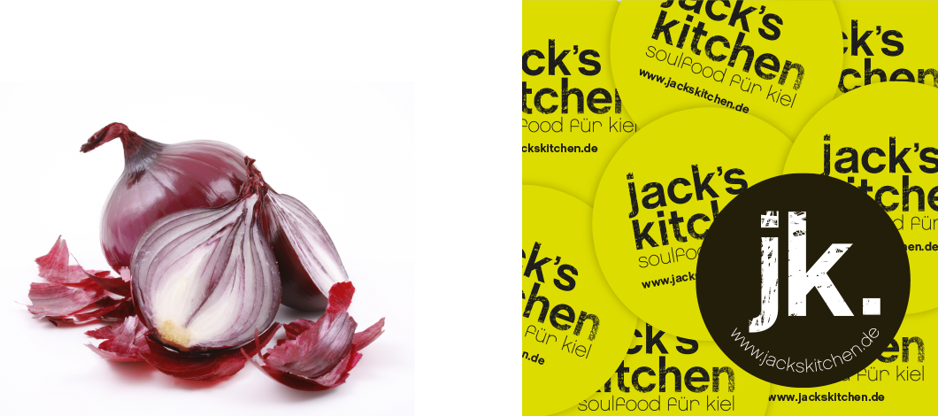 Aufgeschnittene Zwiebel