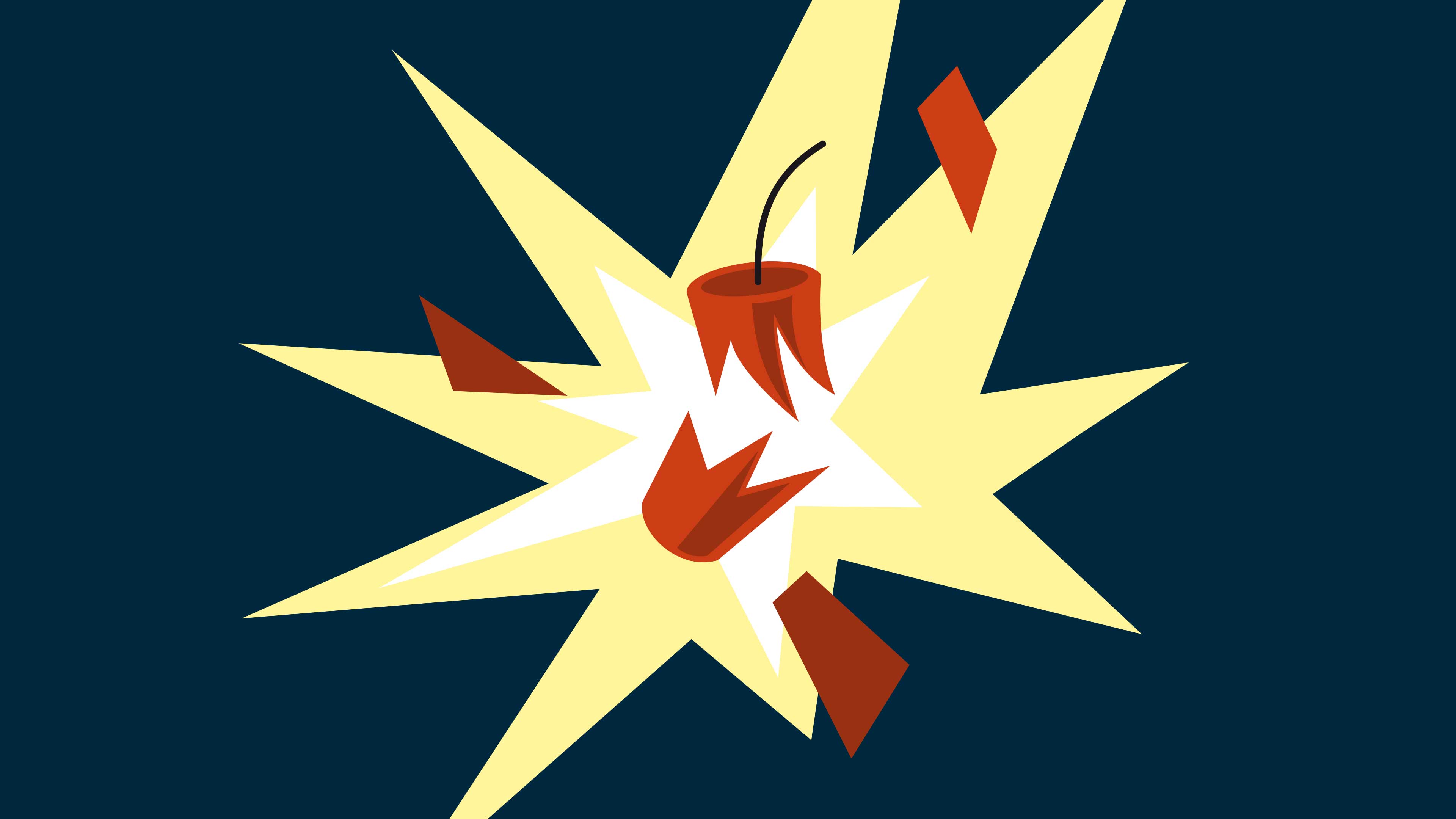 Explodierender Böller