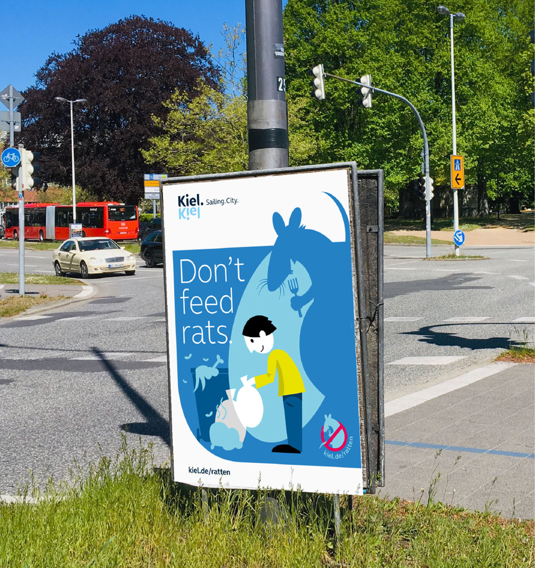 kiel-rattenkampagne-12.jpg Plakatwerbung an Straßerand