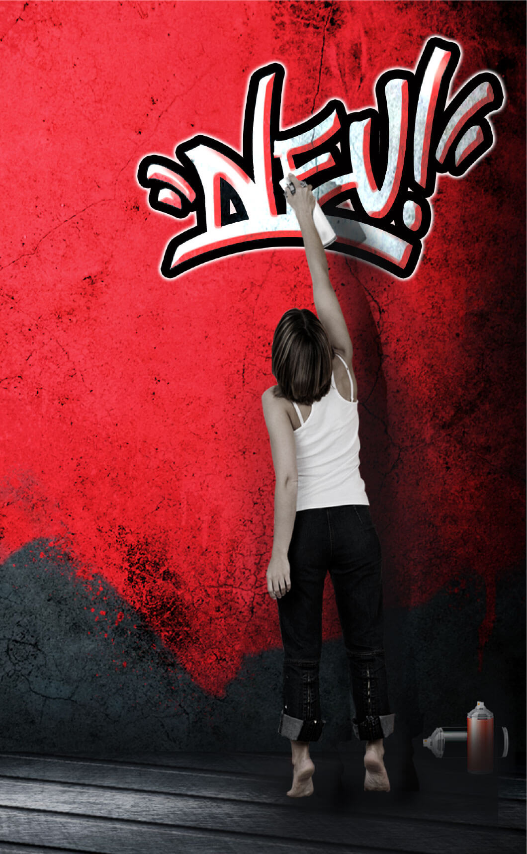 mazda-02.jpg Frau sprüht Graffiti