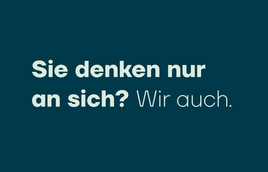 Blauer Hintergrund mit grüner Schrift Primego