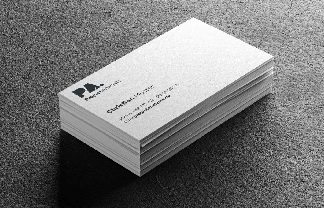 projectanalysts-02.jpg Weiße Visitenkarte von project analysts