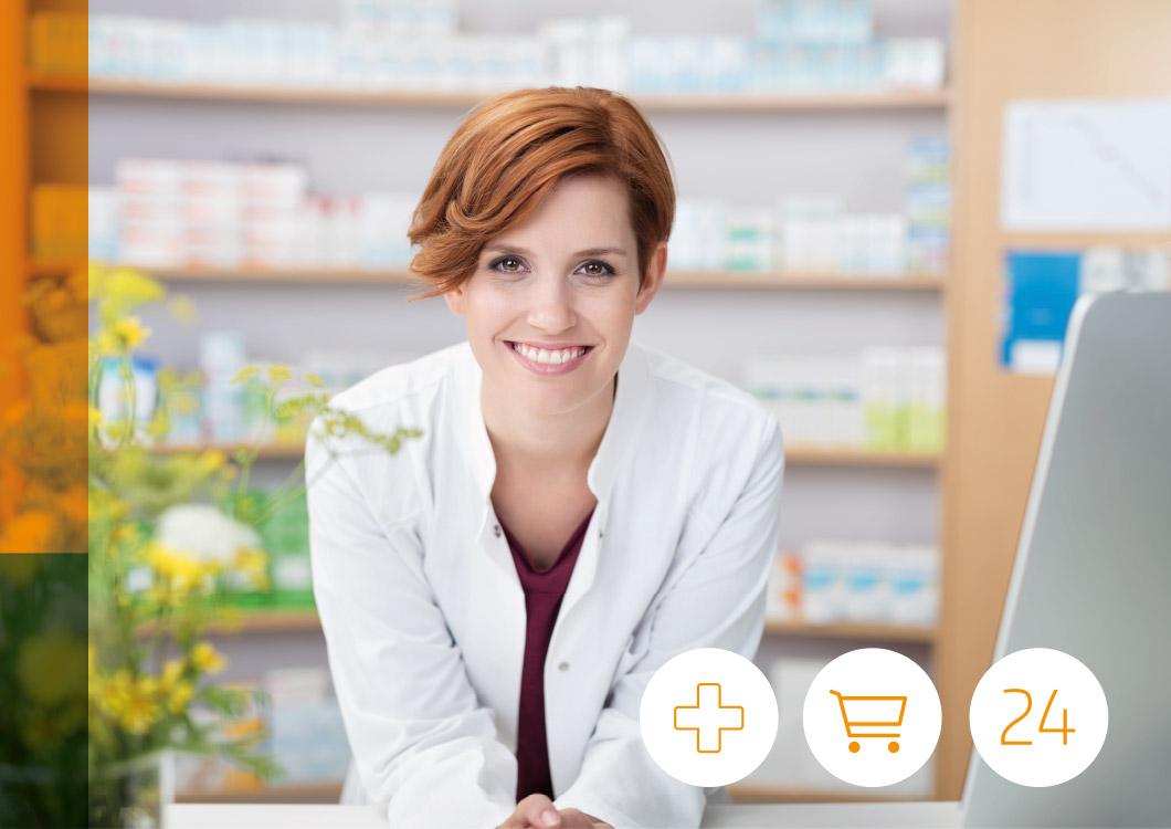 Frau in der Apotheke