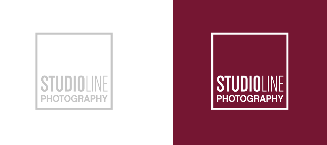 Studioline Logo mit rotem Hintergrund