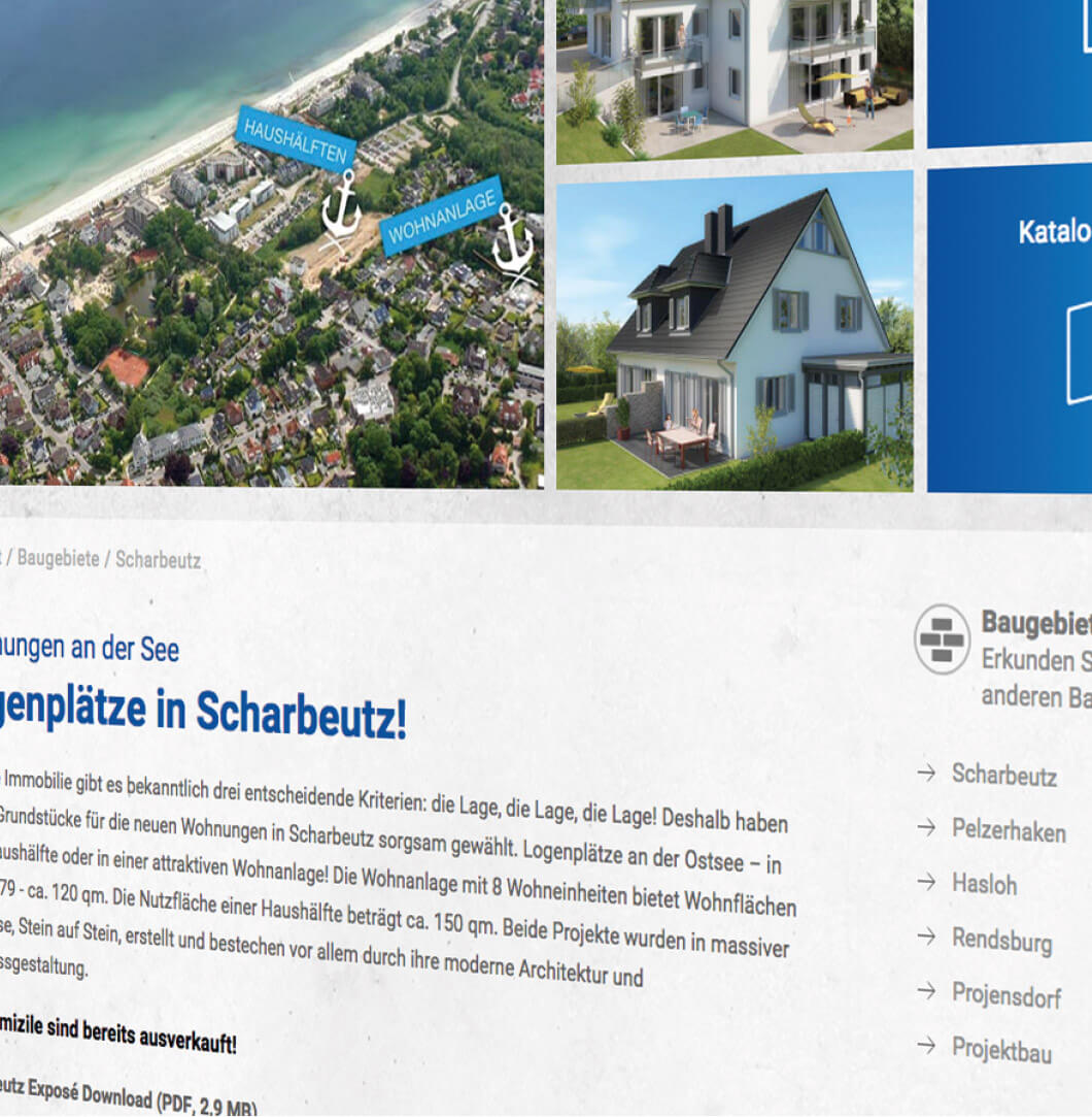 Weißes Haus mit Garten