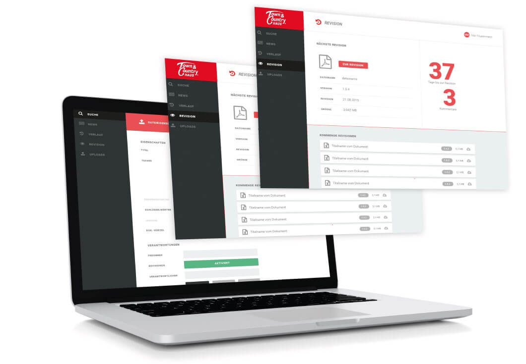 townCountry_02.jpg Laptop mit mehreren hervorgehobenen Bildschirmen