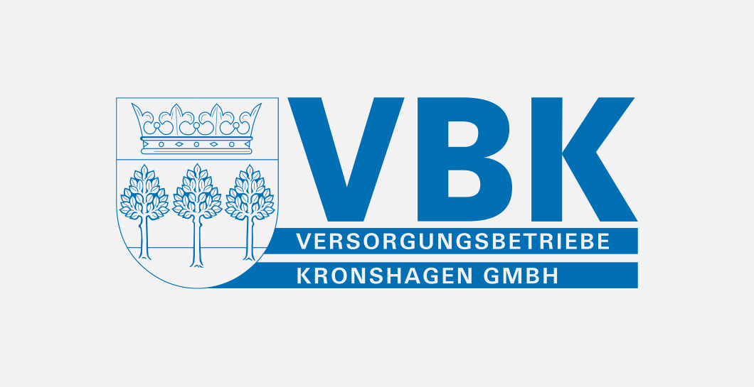 Blaues Logo von vbk