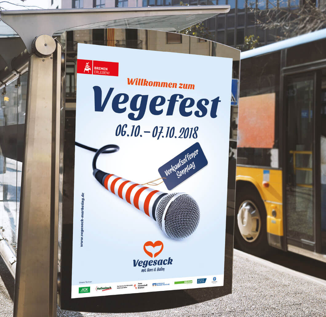 vegesack_03.jpg Werbung von Vegefest an Bushaltestelle