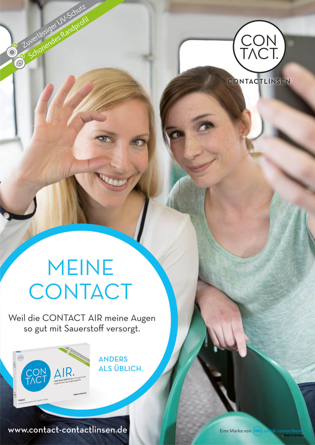 Zwei Frauen machen ein Selbstporträt