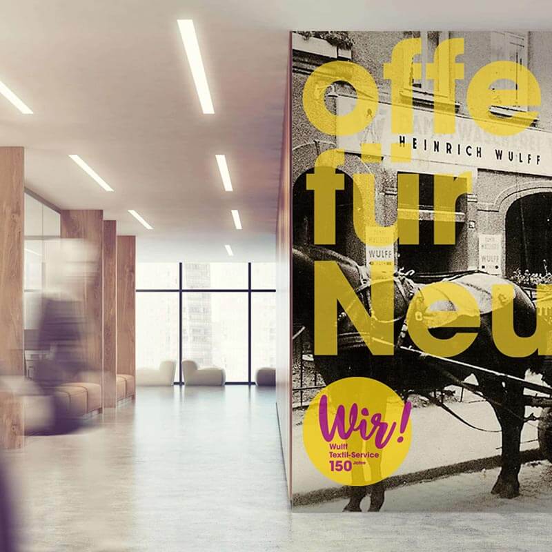 Ein Jubiläum zum Jubeln Plakatwerbung von Wulff