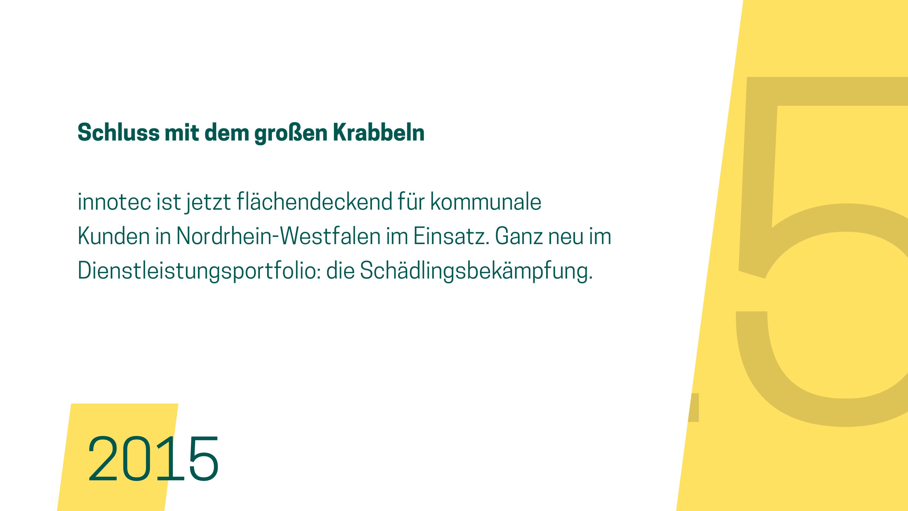 Schluss mit dem großen Krabbeln: Seit 2015 hat innotec die Schädlingsbekämpfung im Dienstleistungsportfolio