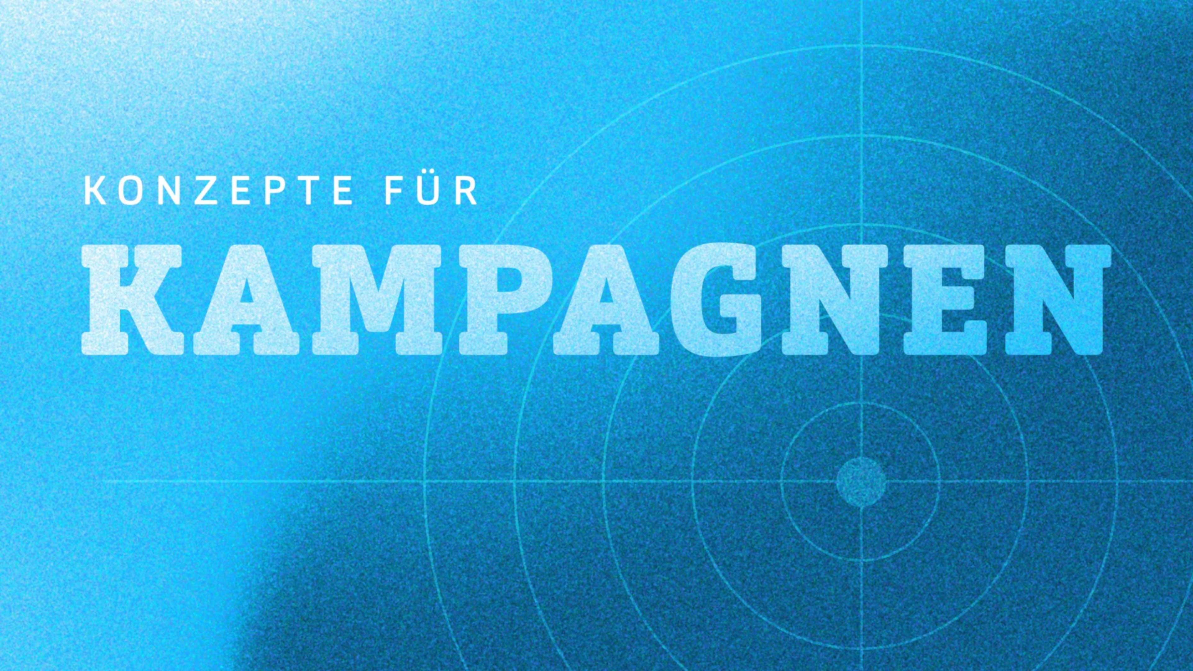 Blauer Hintergrund mit weißer Aufschrift