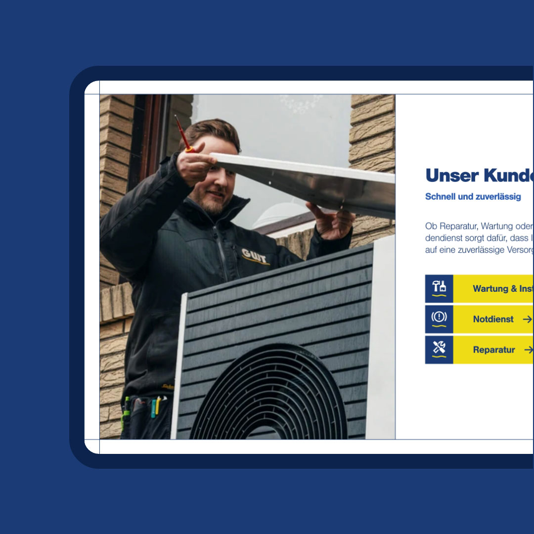 hochzwei_Internetauftritt_GWT_teaser_02.jpg Ein Techniker überprüft eine Lüftungsanlage