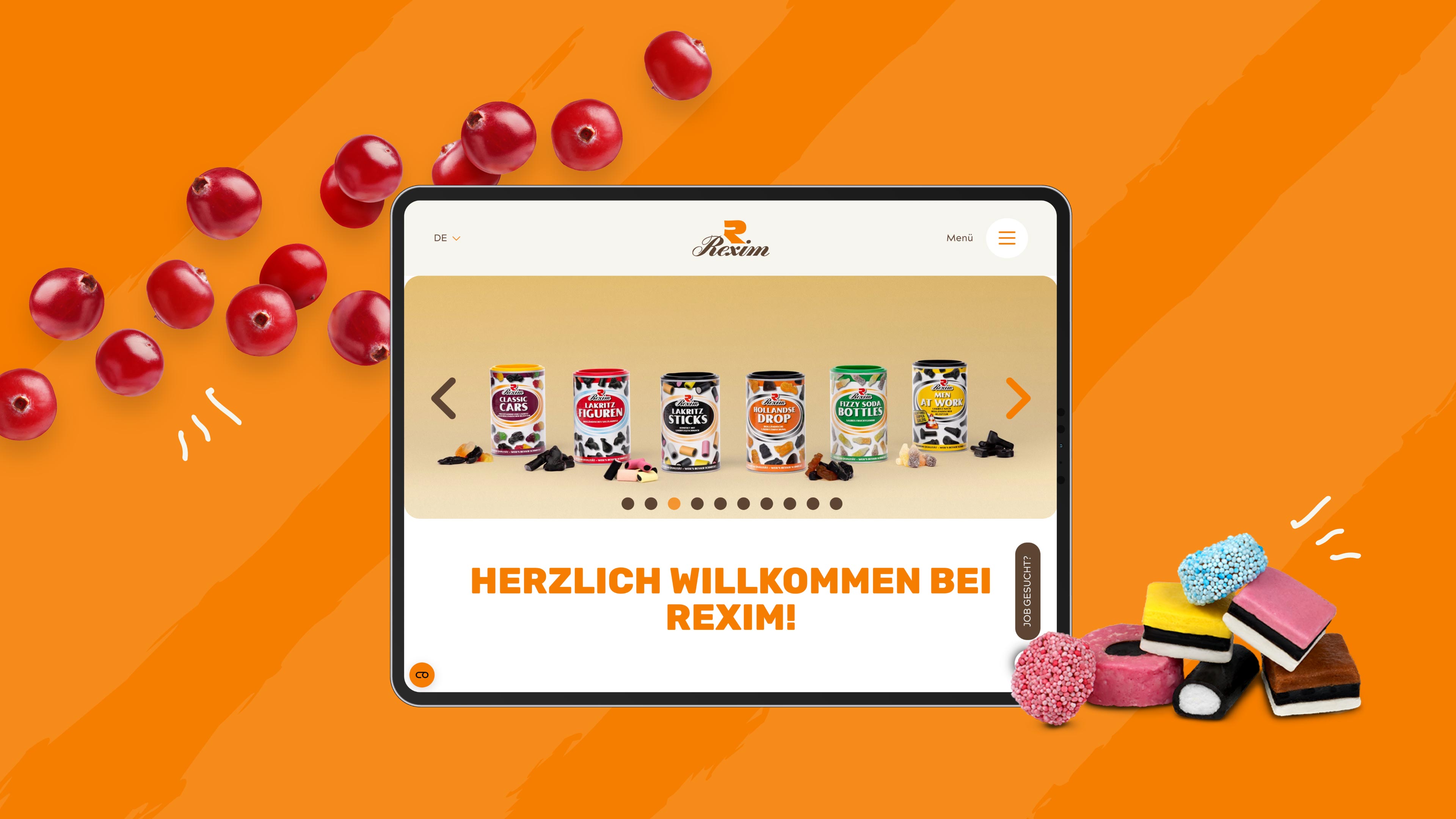 Sechs Lakritzdosen von Rexim