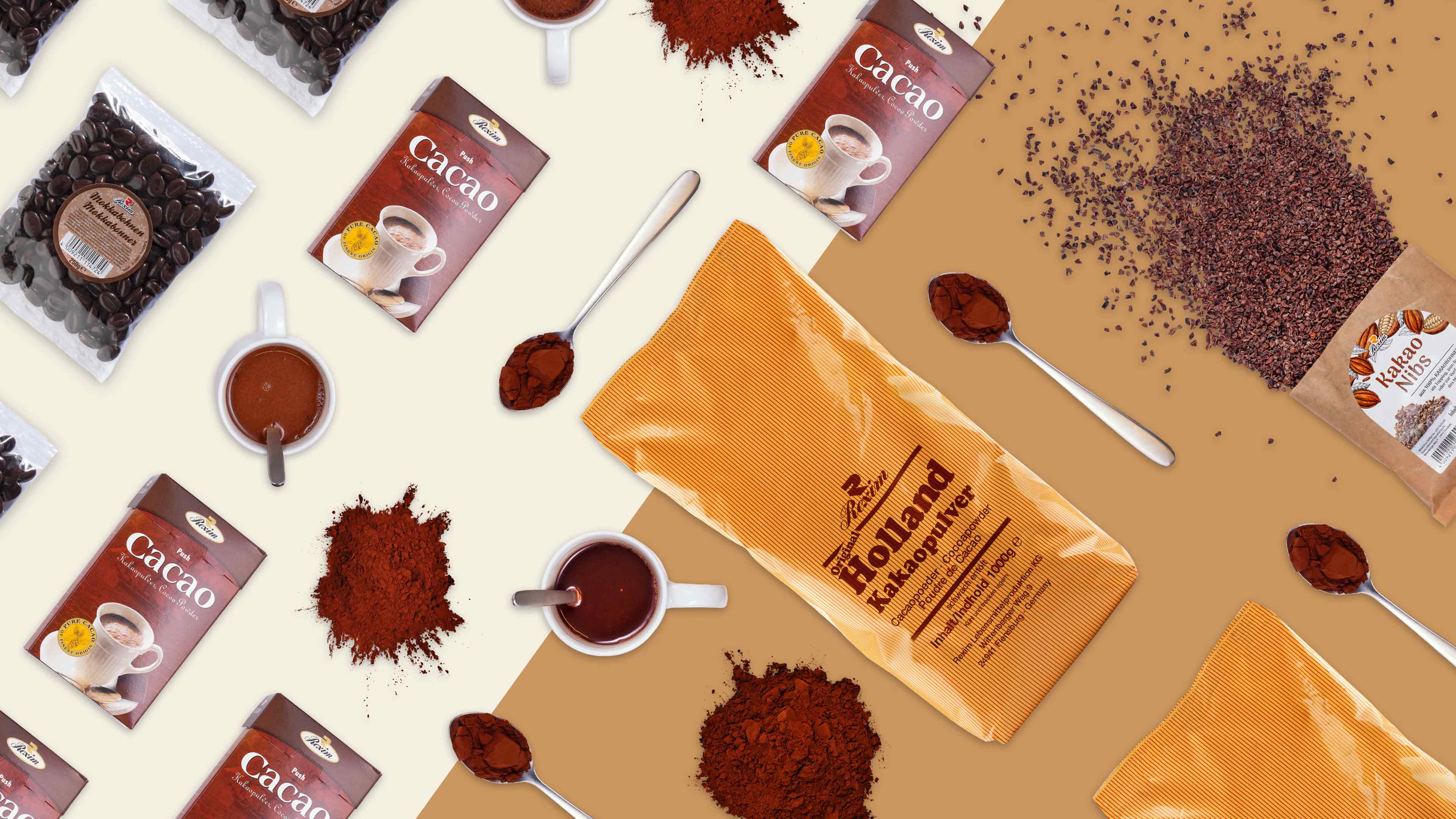 Kakaopulver Verpackungen von Rexim