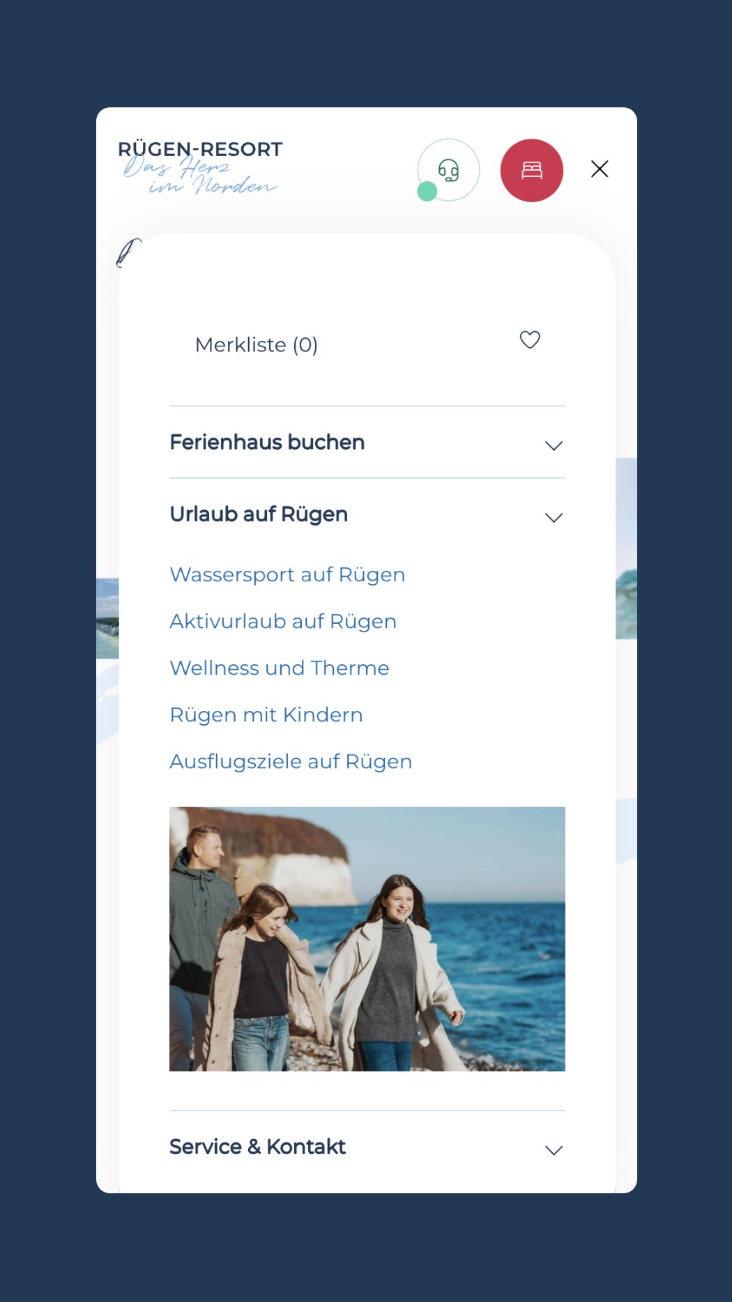h2_gstolz_teaser_09.jpg Ein aufgeklapptes Menü der Internetseite Rügen Resort zum Thema: Urlaub auf Rügen