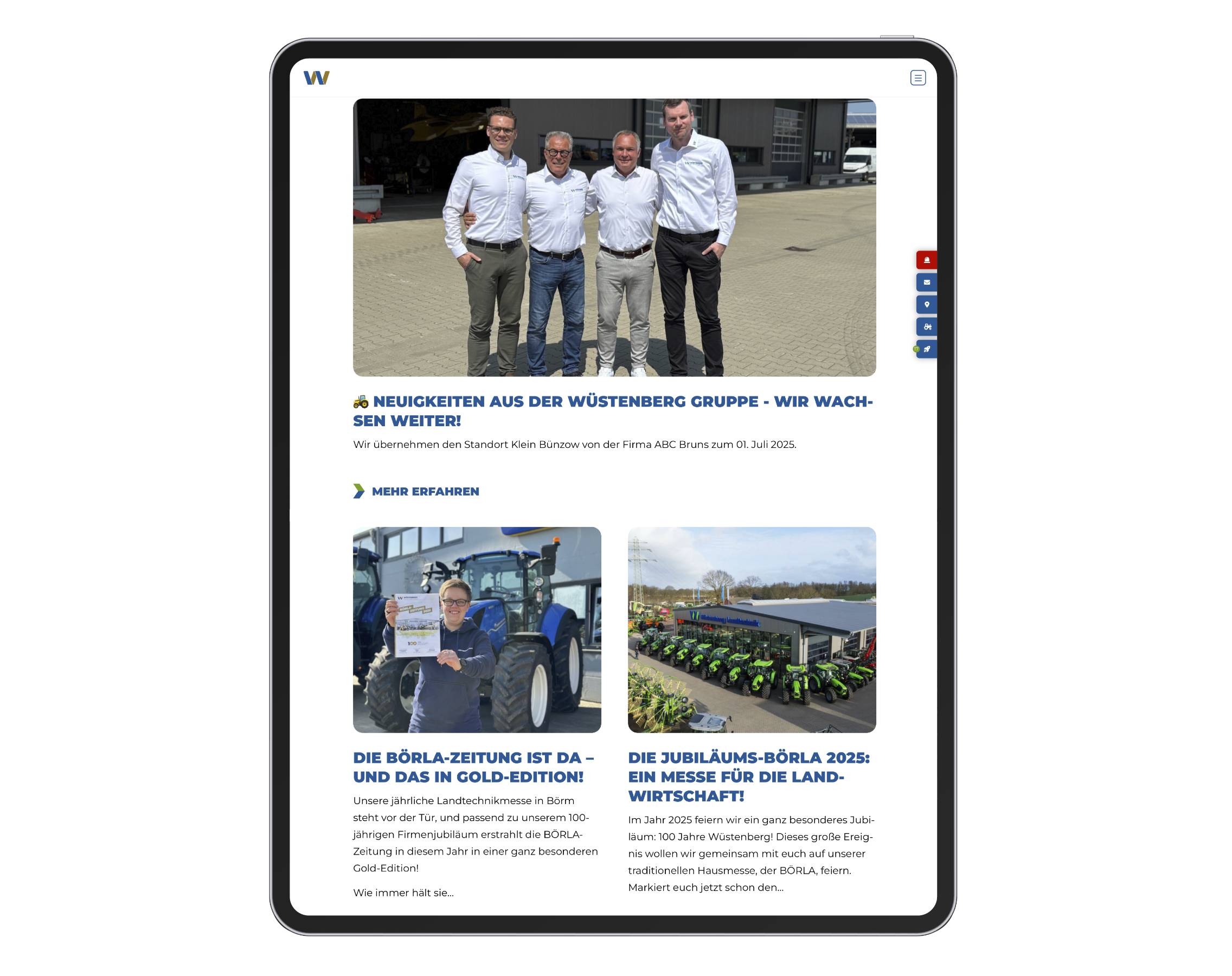 hochzwei_relaunch-wuestenberg_teaser_06.jpg Ein Tablet mit der Wüstenberg Webseite.