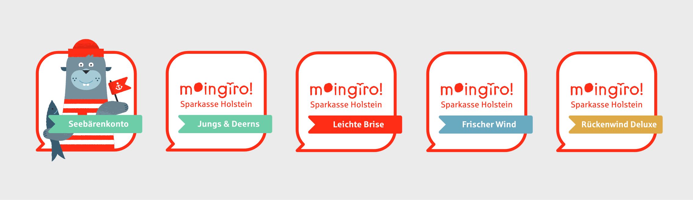 5 Logos der moingiro Kampagne