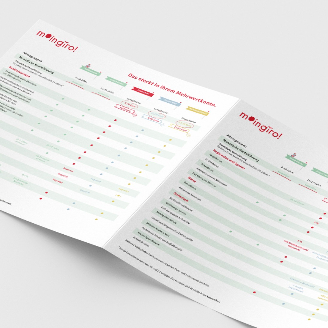 Infoflyer über die Kontomodelle