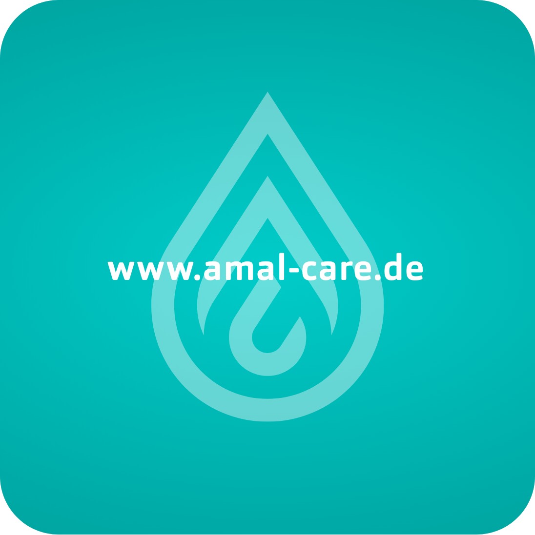 amal-care.de Linkgrafik in türkis