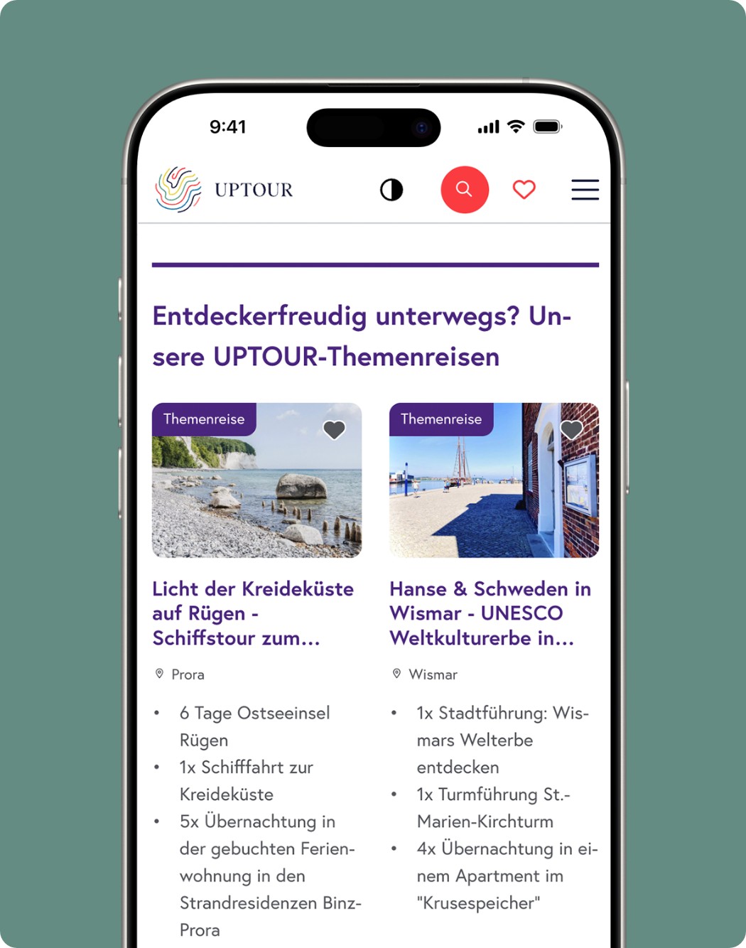 h2_upt_teaser_03.jpg Ansicht eines Smartphones mit der Uptour Seite.