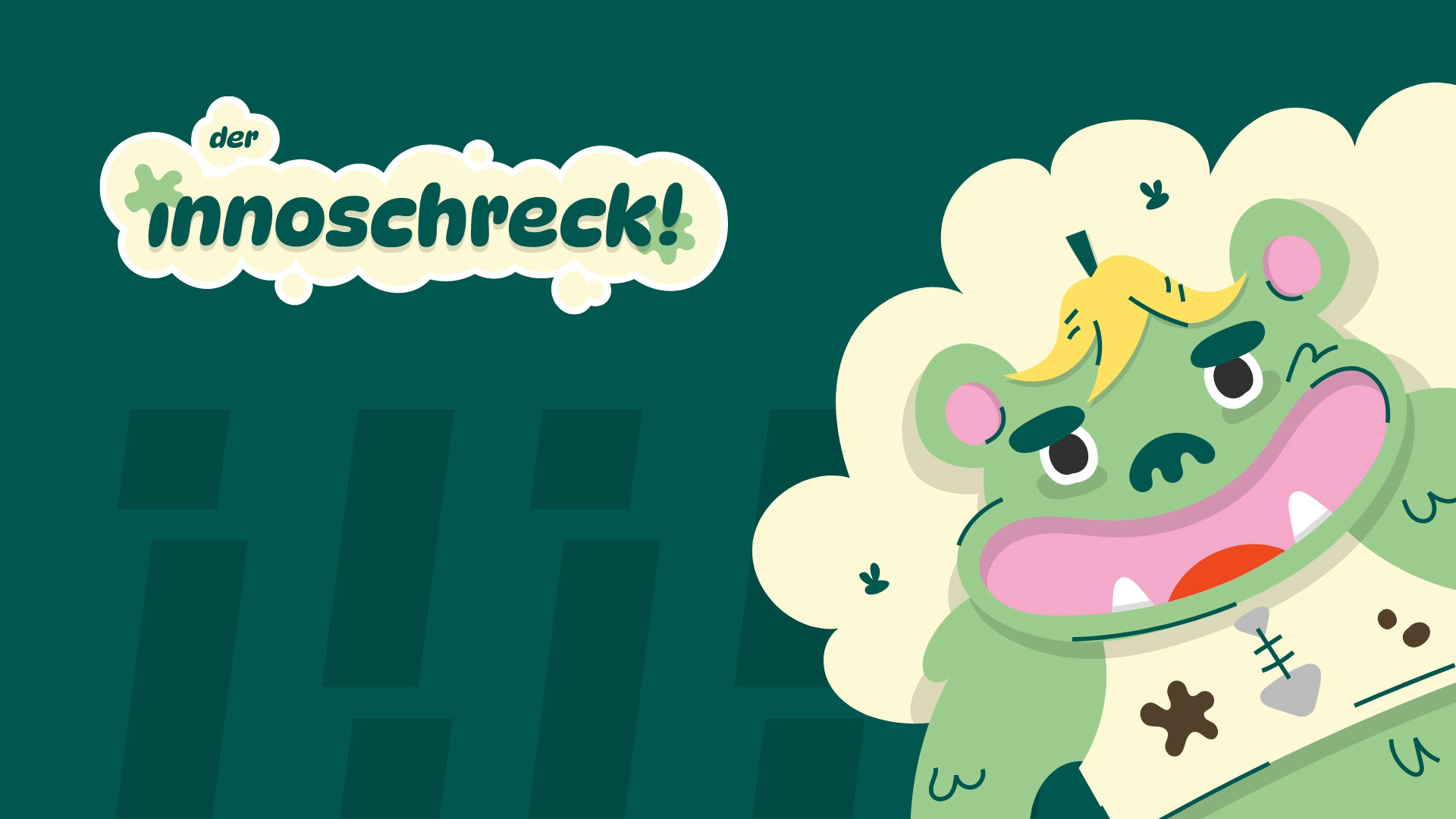 Grün und zottelig, liebenswert, aber etwas chaotisch – der innoschreck. 