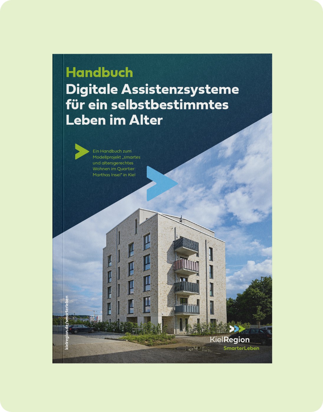Coveransicht des Handbuches mit dem Titel Digitale Assistenzsysteme für ein selbstbestimmtes Leben im Alter