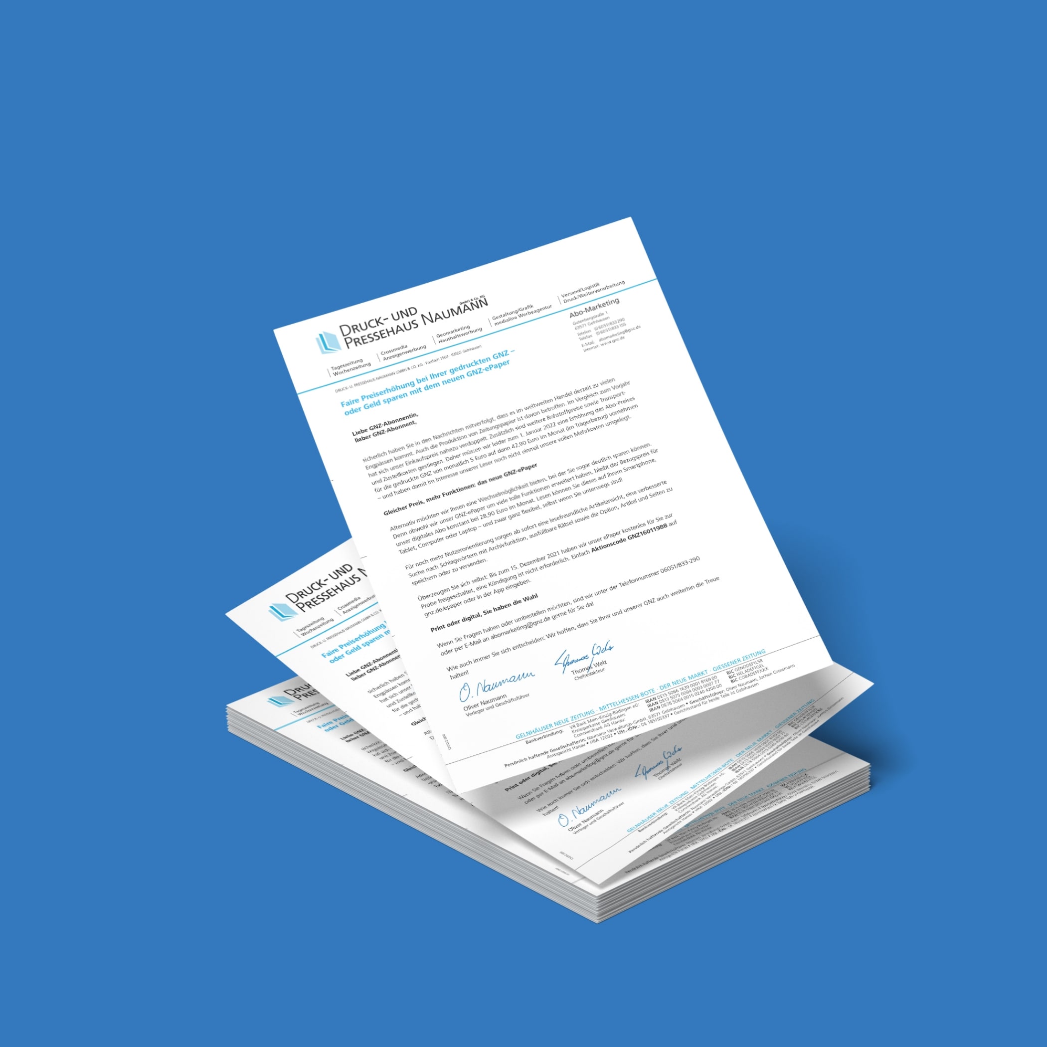 hochzwei_druckhausnaumann_teaser_07.jpg Geschäftsbrief des Druckhauses Neumann über Preiserhöhung