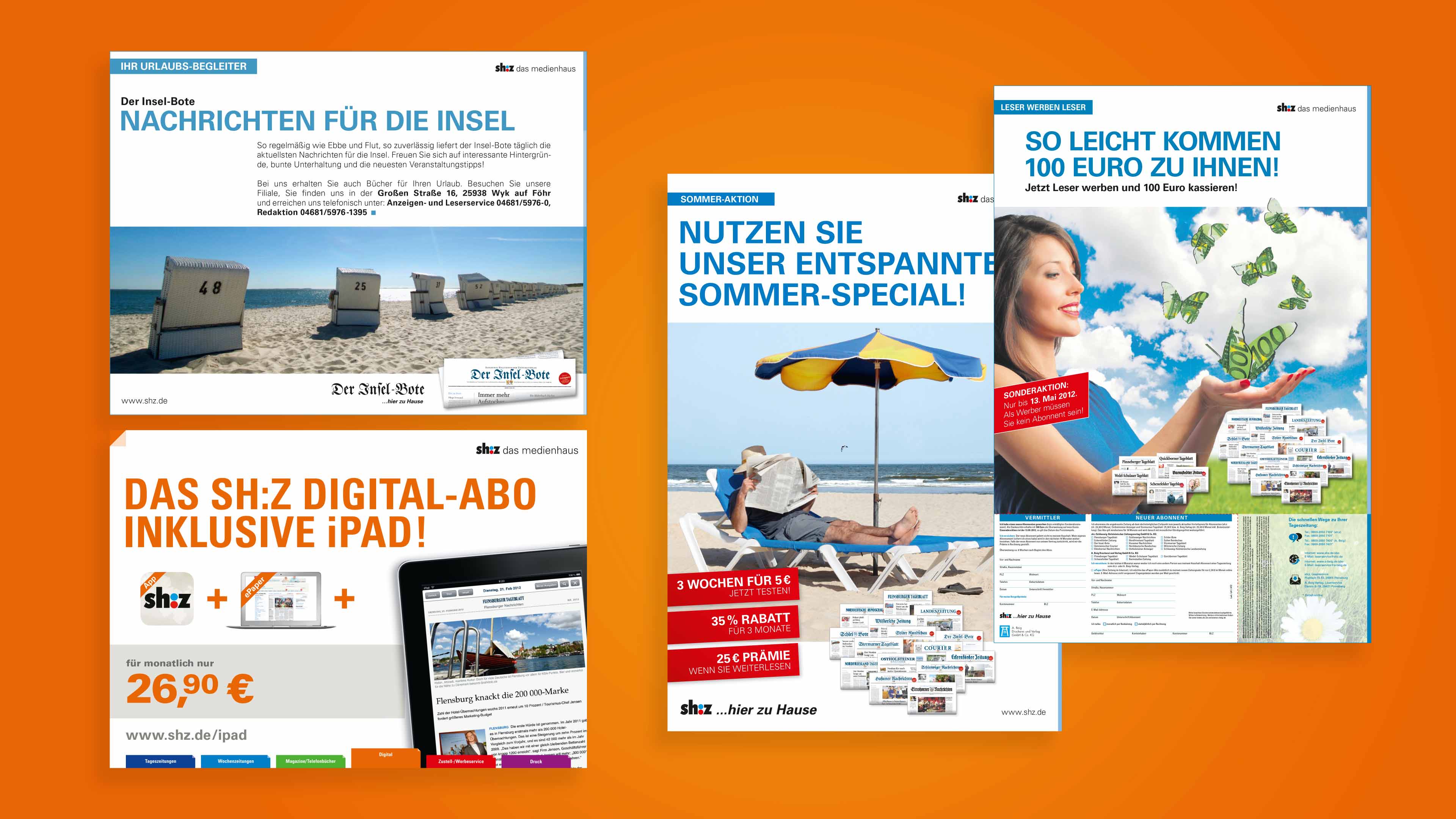 hochzwei_shz_slider_04.jpg Vier Leser werben Leser Flyer