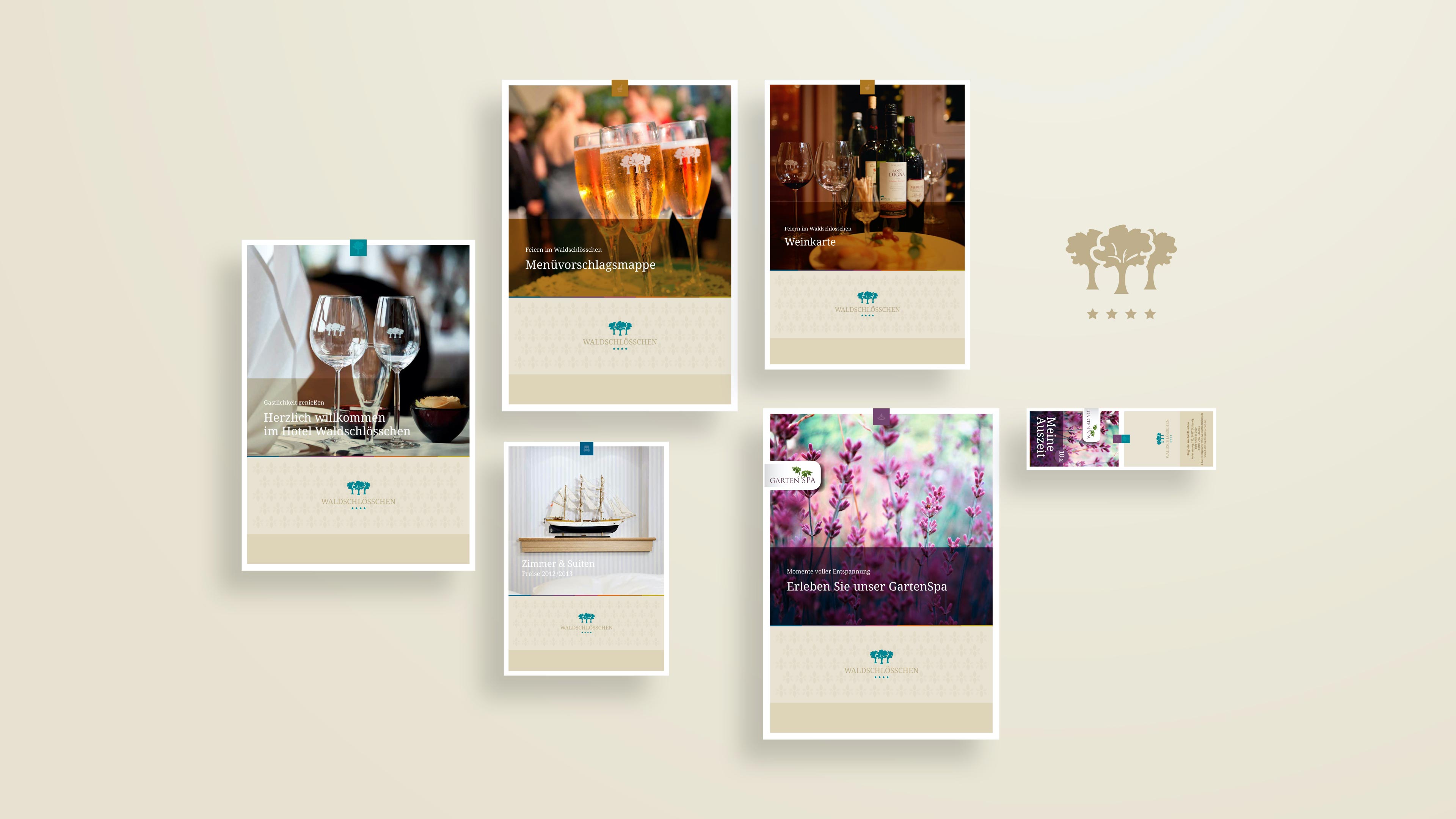 Fünf Poster des Waldschlösschen