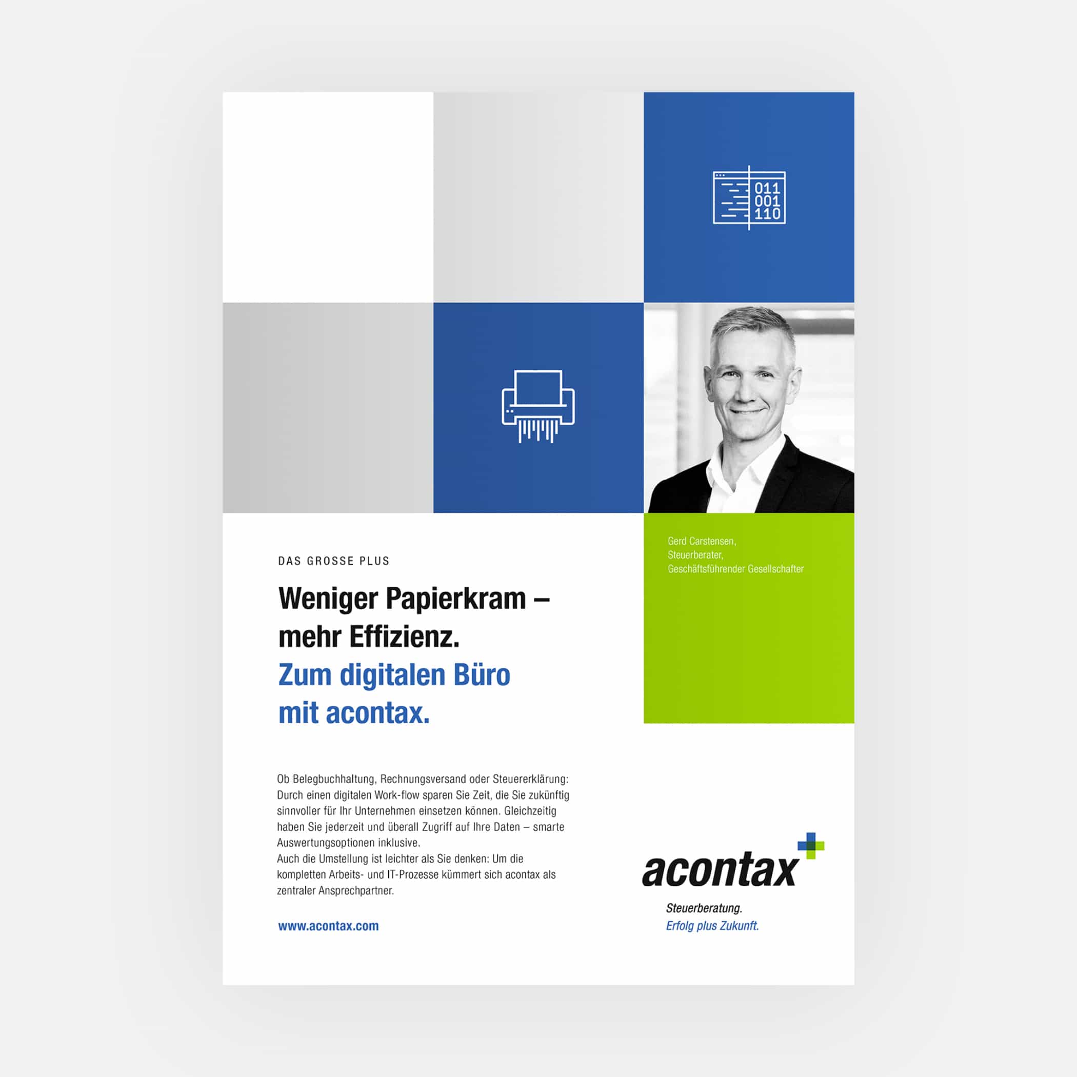 hochzwei_acontax_teaser_04.jpg Werbeanzeige für das digitale Büro mit Logo von acontax