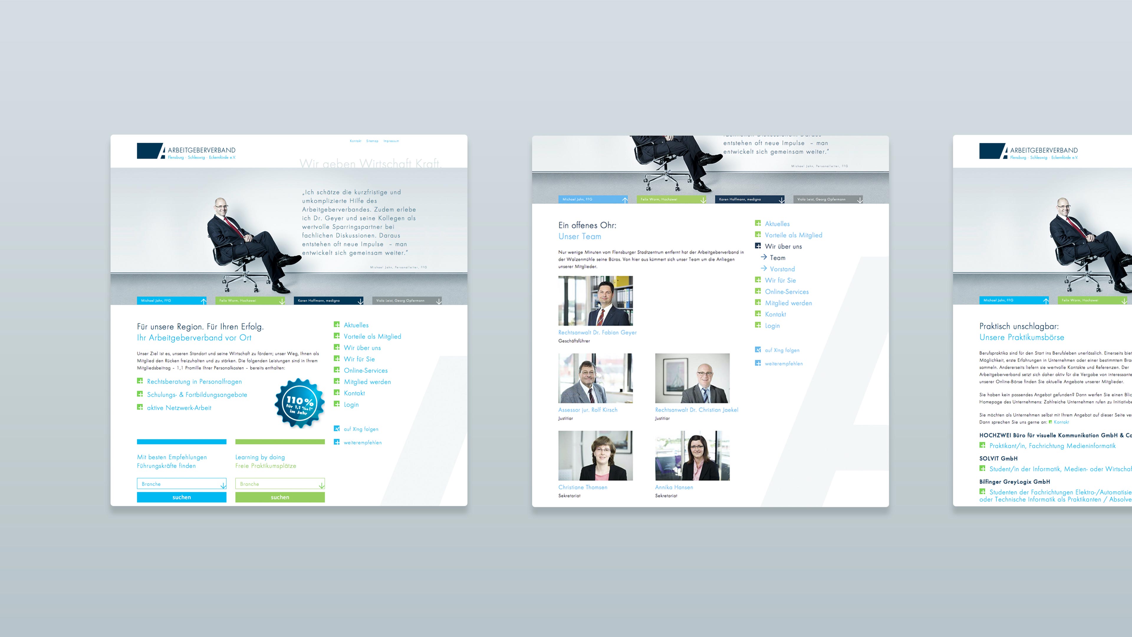 hochzwei_arbe_slider_01.jpg Drei Ansichten der neuen Website des Arbeitgeberverbands