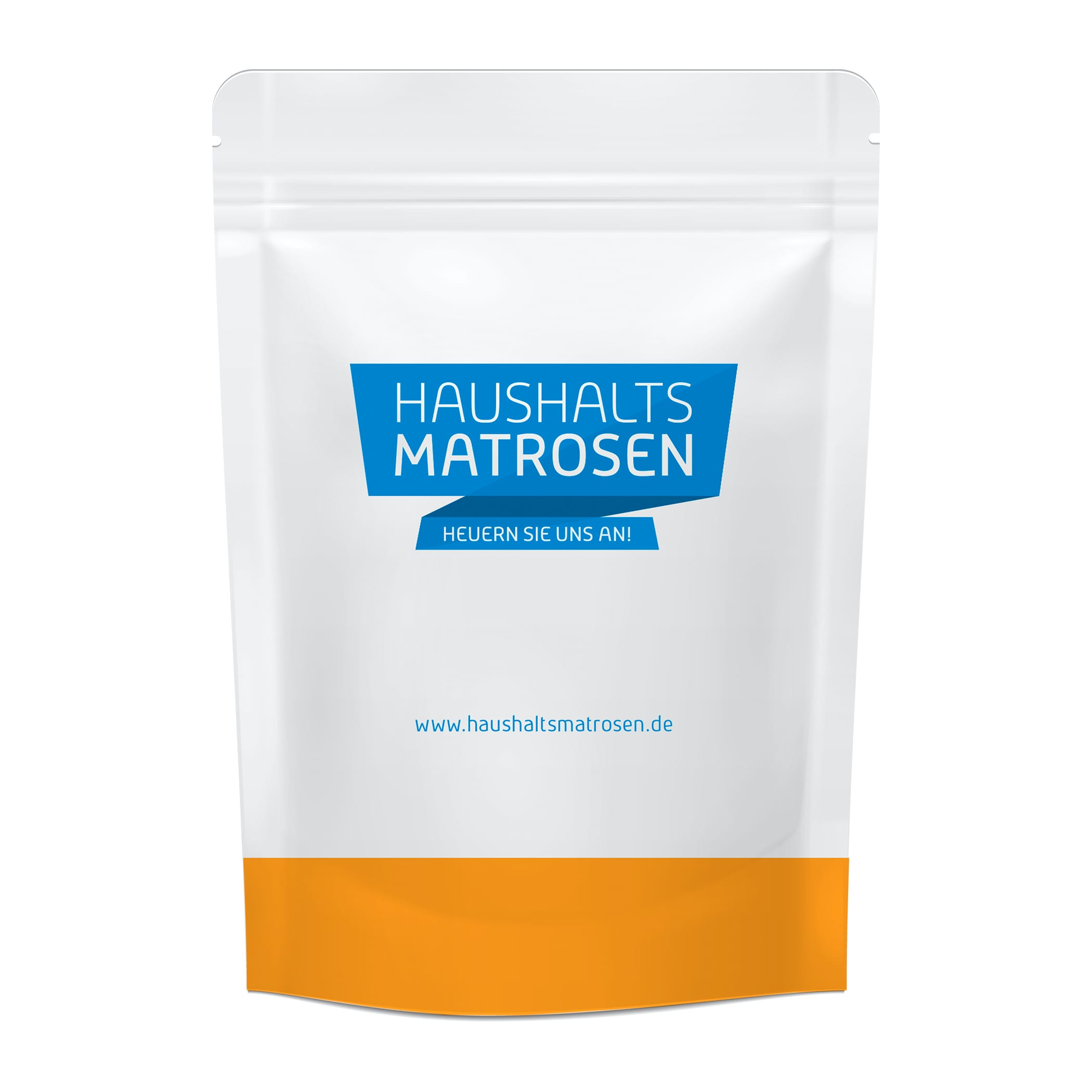 hochzwei_beyer_teaser_07.jpg Eine weiße Tüte mit dem Logo von Haushaltsmatrosen