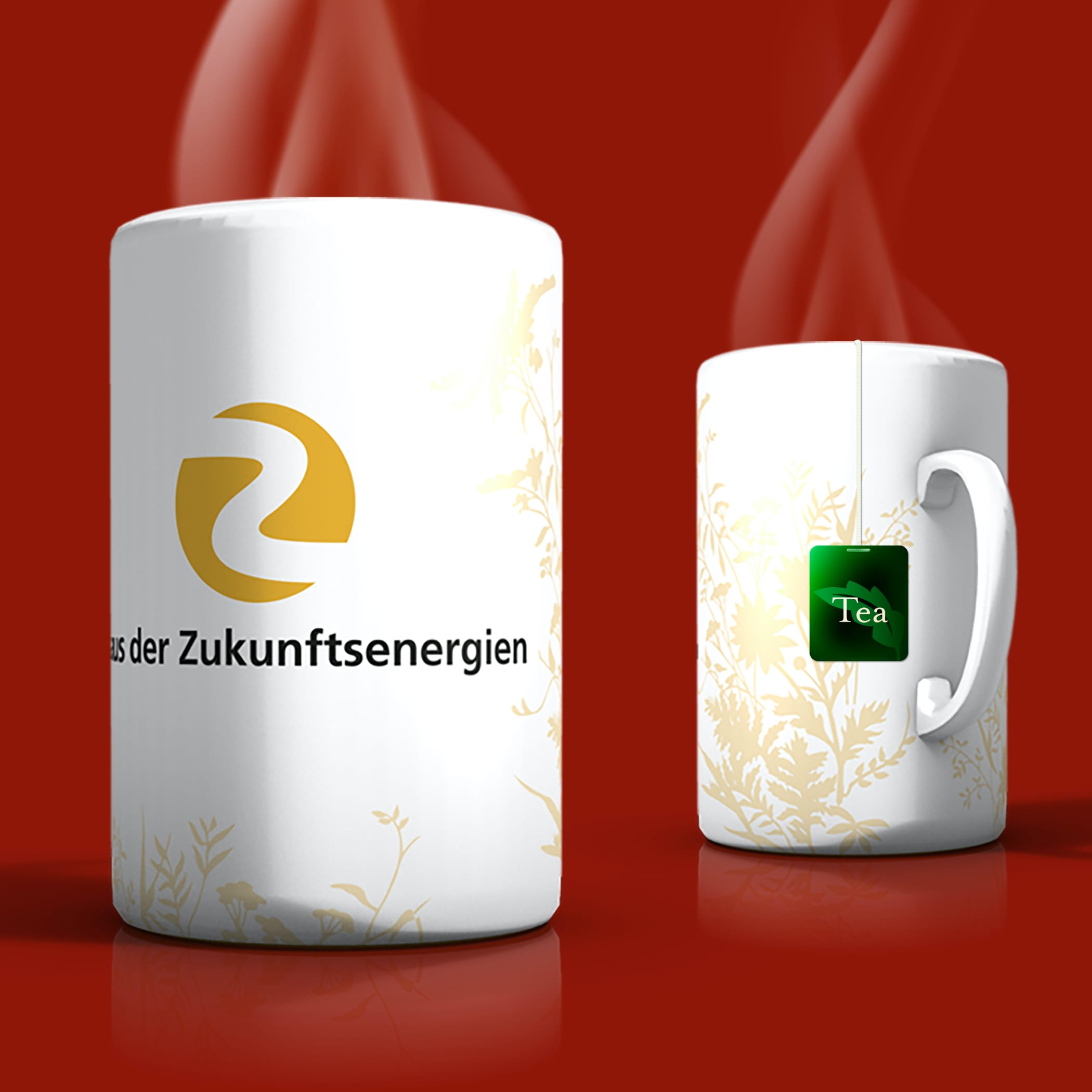 hochzwei_bgz_teaser_08.jpg Zwei weiße Becher mit Logo vor rotem Hintergrund