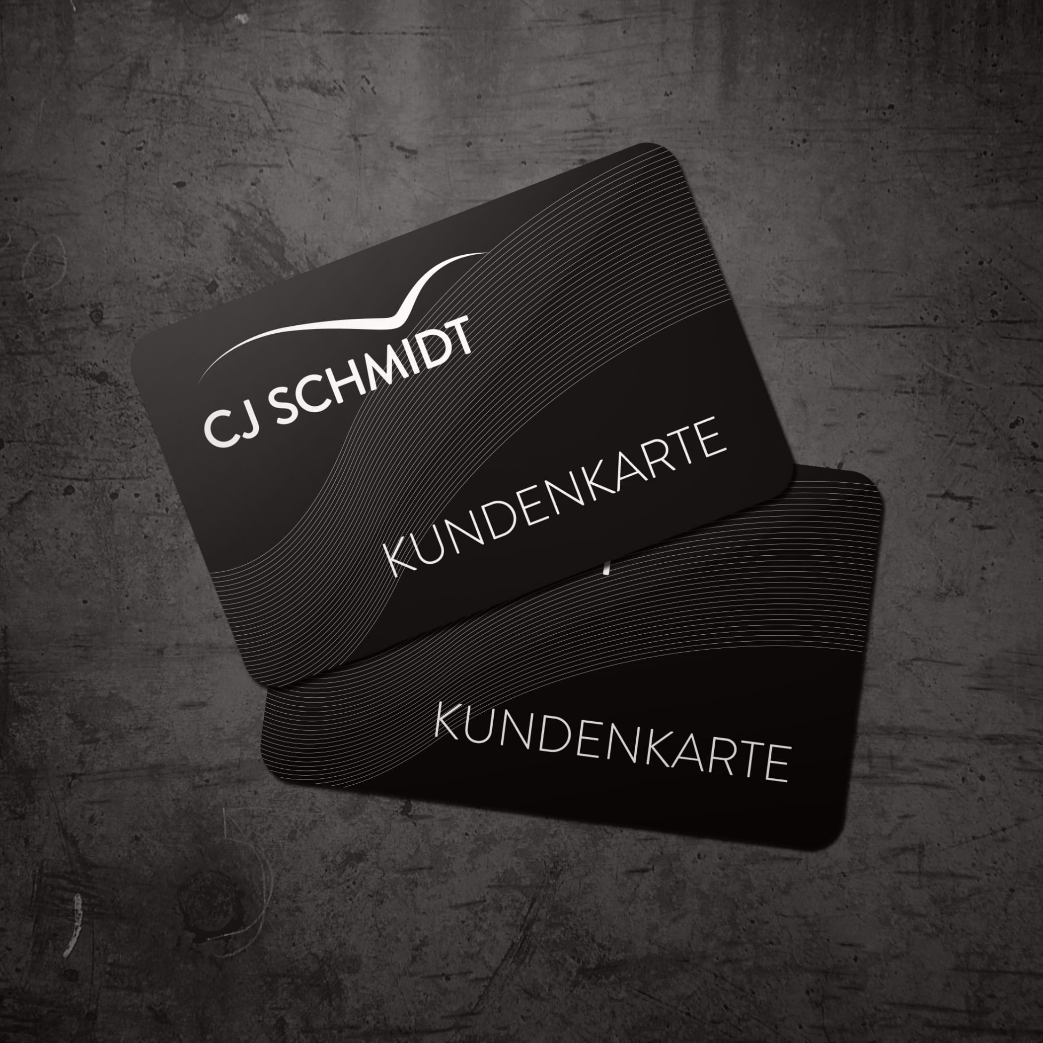 hochzwei_cjs_teaser_04.jpg Zwei schwarze CJ Schmidt Kundenkarten