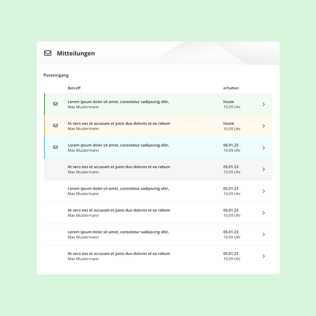 Ansicht der Contract Company Website